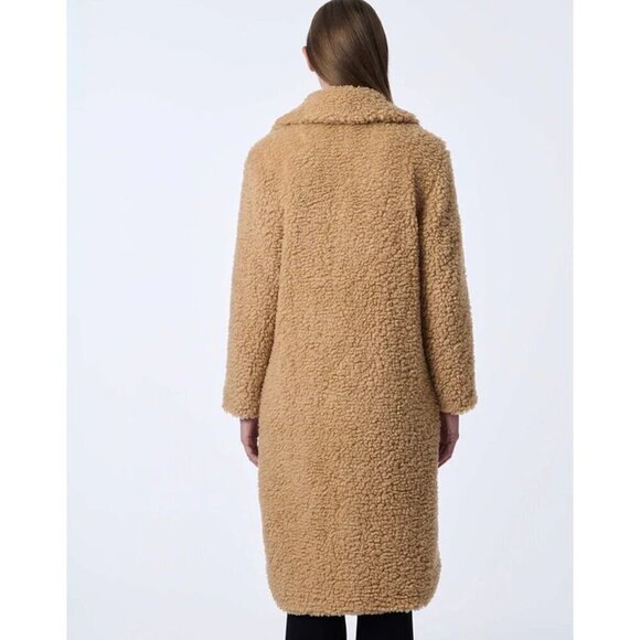BERNARDO Call Me Cozy Vegan Fur Coat in Ginger Root Size Medium - Picture 12 of 12